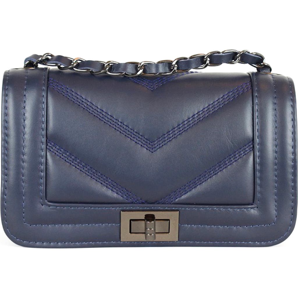 Persaman New York Ariana Quilted Crossbody Bag In Blue