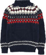 Fortela Navajo Pattern Merino Wool Pullover