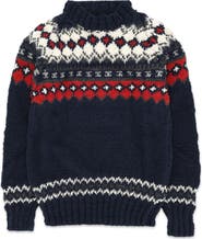 Fortela Navajo Pattern Merino Wool Pullover