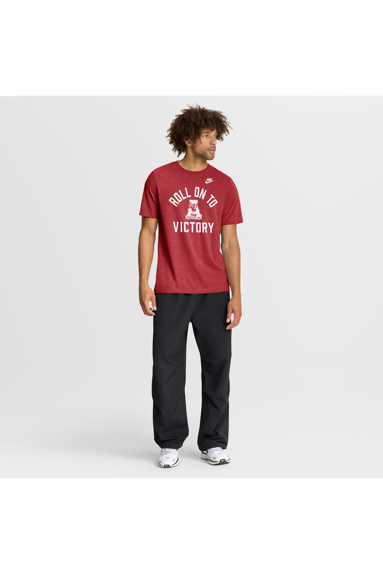 Men's Nike Heather Crimson Alabama Crimson Tide Legacy Mantra Tri-Blend T-Shirt, Alternate, color, Crimson