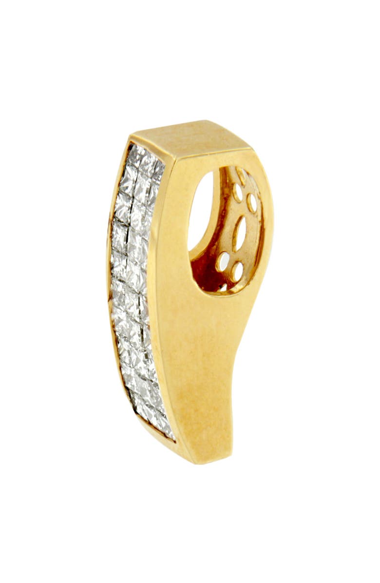 Haus of Brilliance 14K Yellow Gold Princess-Cut Diamond Pillar Pendant Necklace, Alternate, color, Yellow