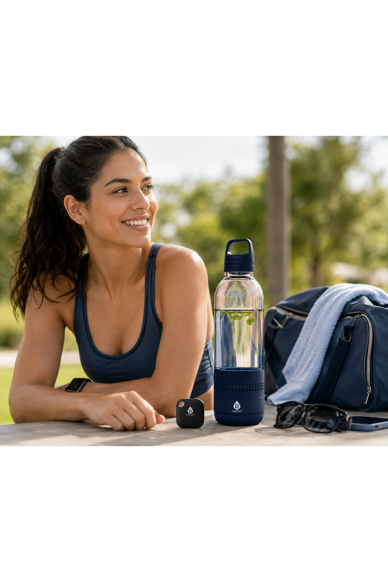 2-in-1 Water Bottle Speaker & Purtag Tracker Bundle Hydration, Music & Security On the Go!, Alternate, color, Black