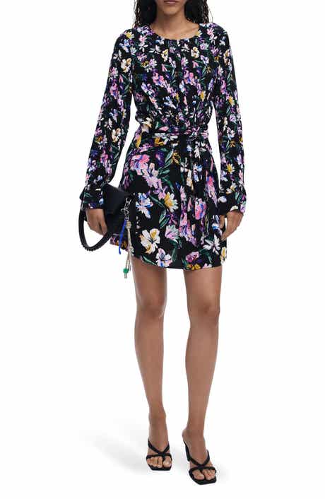 Desigual Floral Long Sleeve Minidress