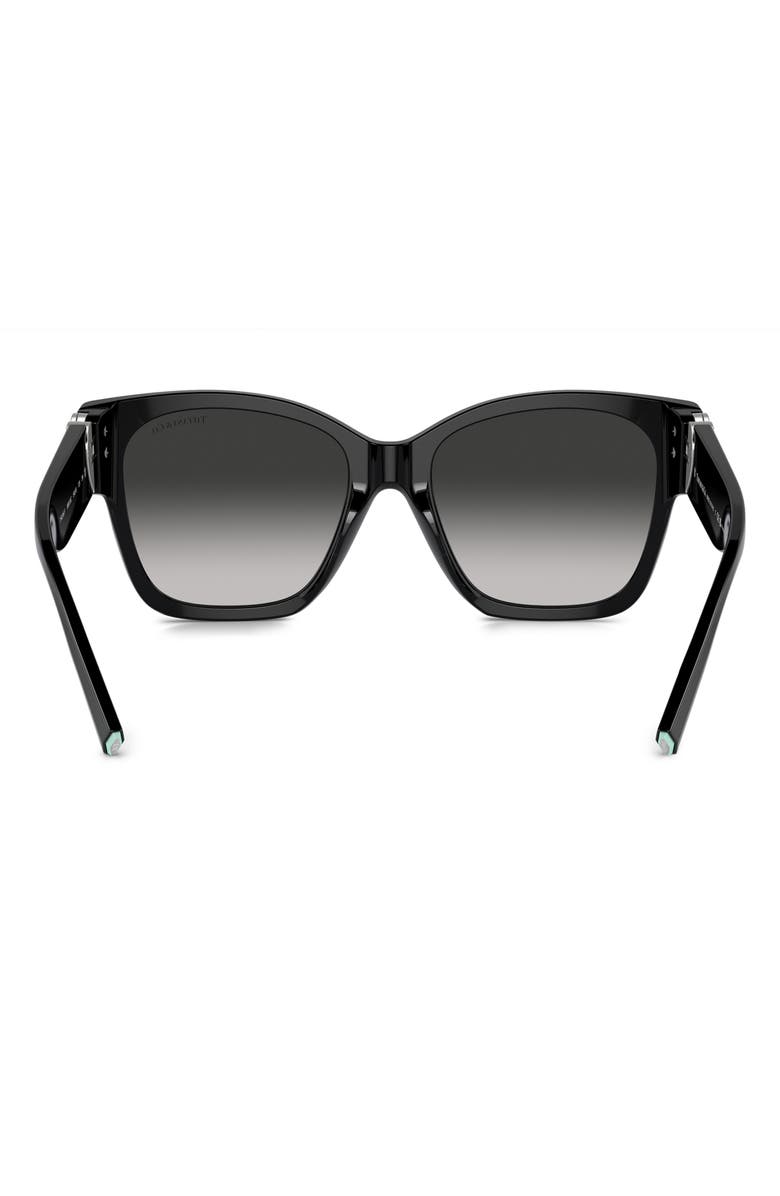 Tiffany & Co. 54mm Gradient Square Sunglasses, Alternate, color, Black
