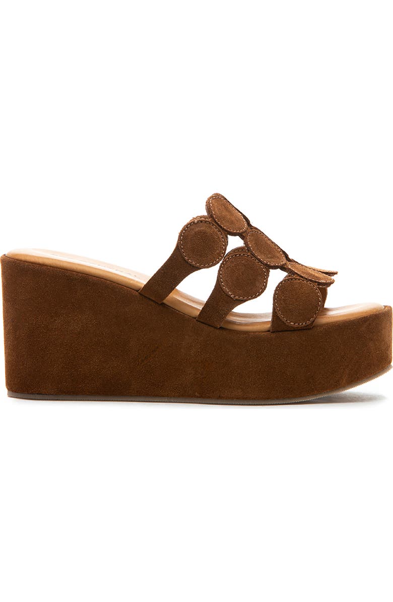 275 Central Shammy Platform Wedge Slide Sandal, Alternate, color, Brown