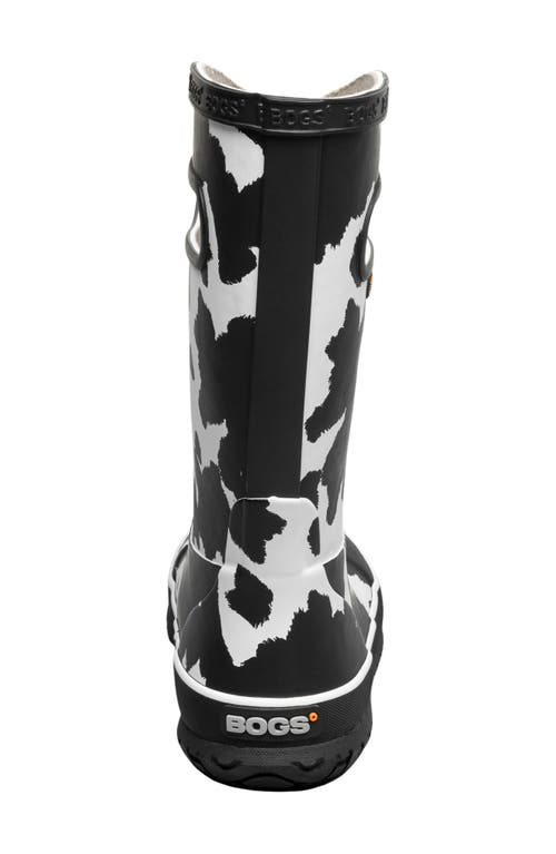 Bogs Kids' Cow Print Rain Boot In Animal Print