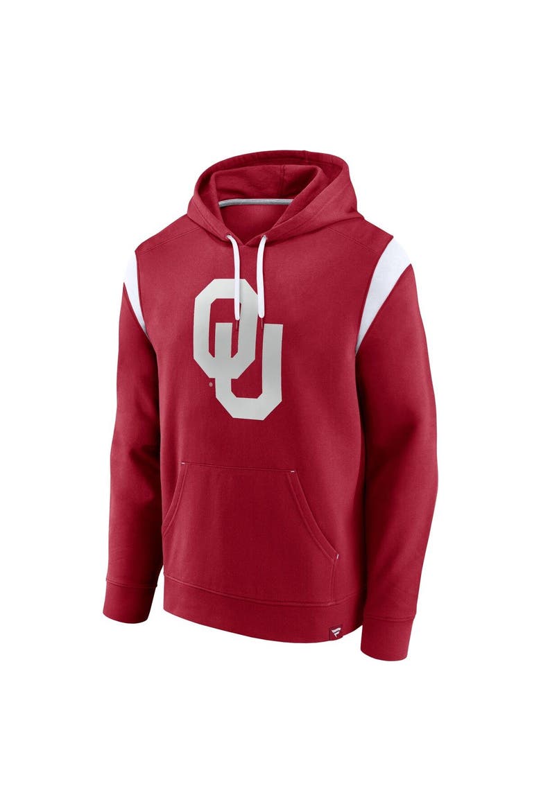 Men's Fanatics Branded Crimson Oklahoma Sooners Gym Rat Pullover Hoodie, Alternate, color, Crimson