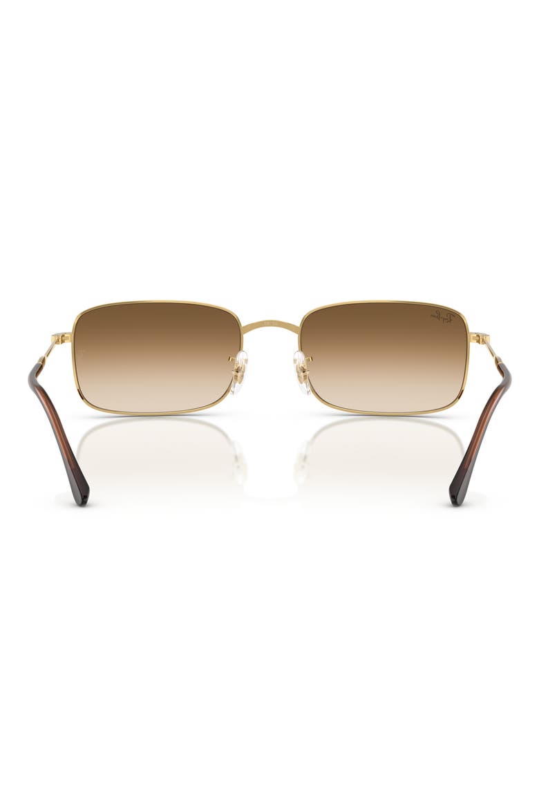59mm Gradient Rectangle Sunglasses, Alternate, color, GOLD FLASH
