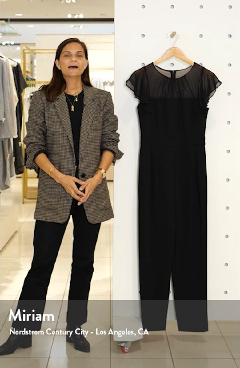 Gathered Illusion Neck Jumpsuit, sales video thumbnail