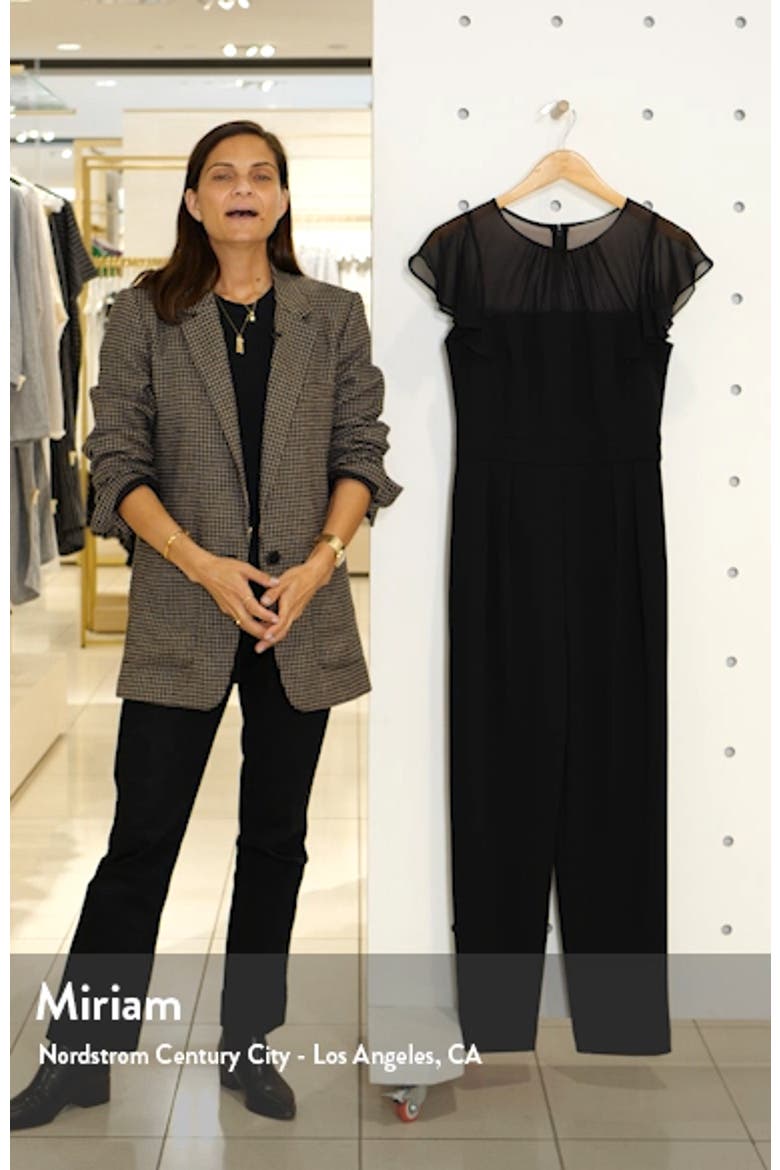 Gathered Illusion Neck Jumpsuit video