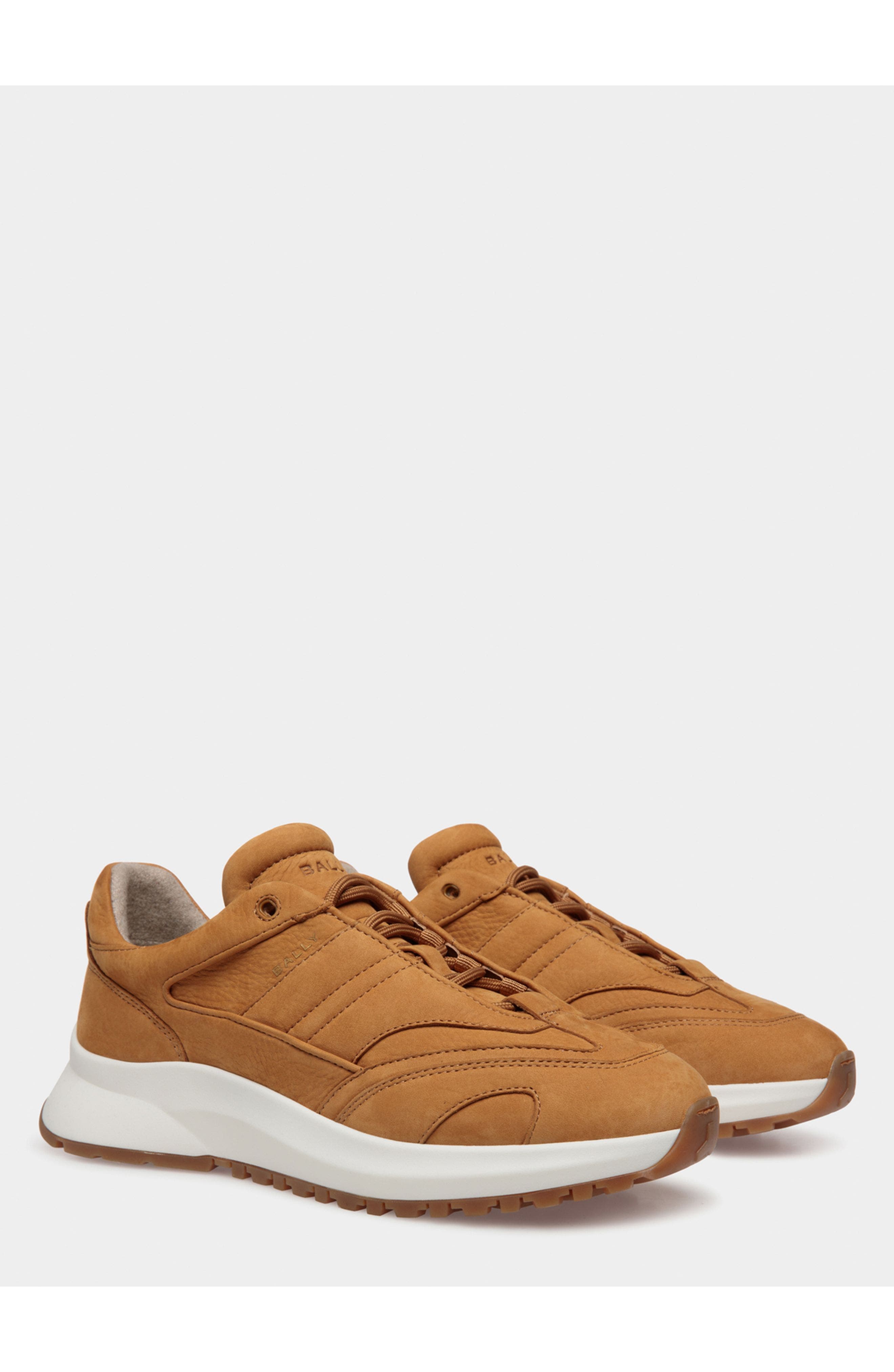 Bally Outline Sneaker in Nubuck Leather, Alternate, color, Deserto 22