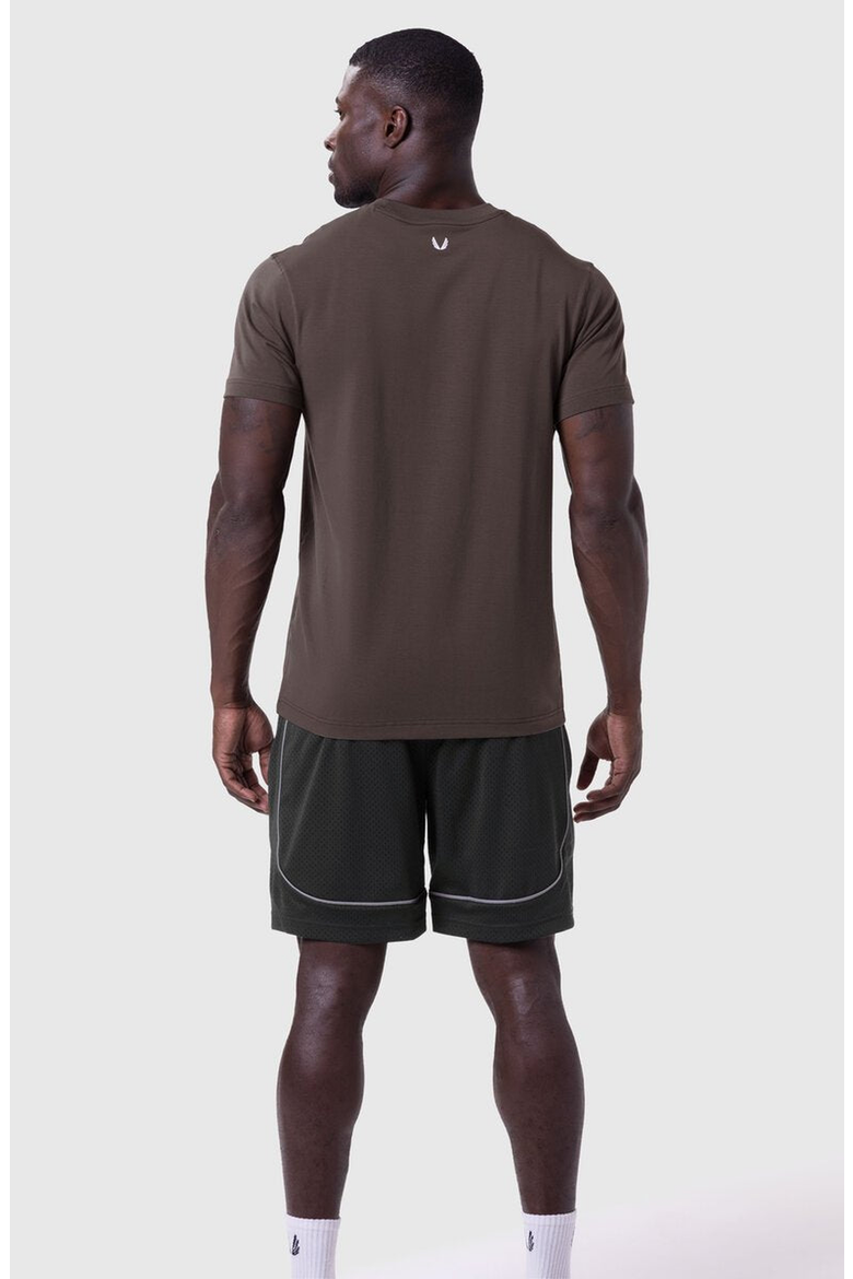 Supima Essential Tee, Alternate, color, Dark Earth