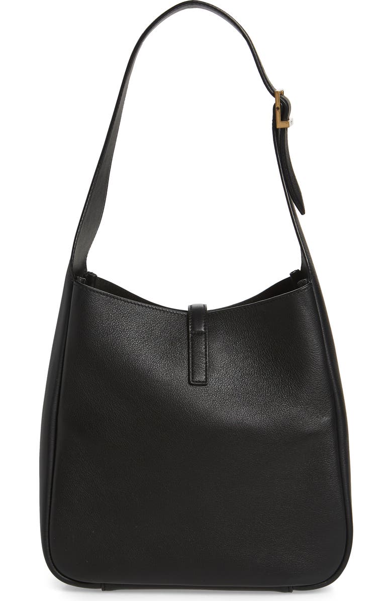 Saint Laurent Small Le 5 à 7 Leather Hobo, Alternate, color,