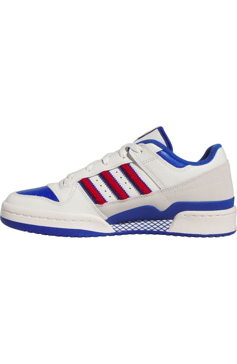 adidas Men's adidas White/Royal Kansas Jayhawks Forum Low Basketball Shoes, Alternate, color,