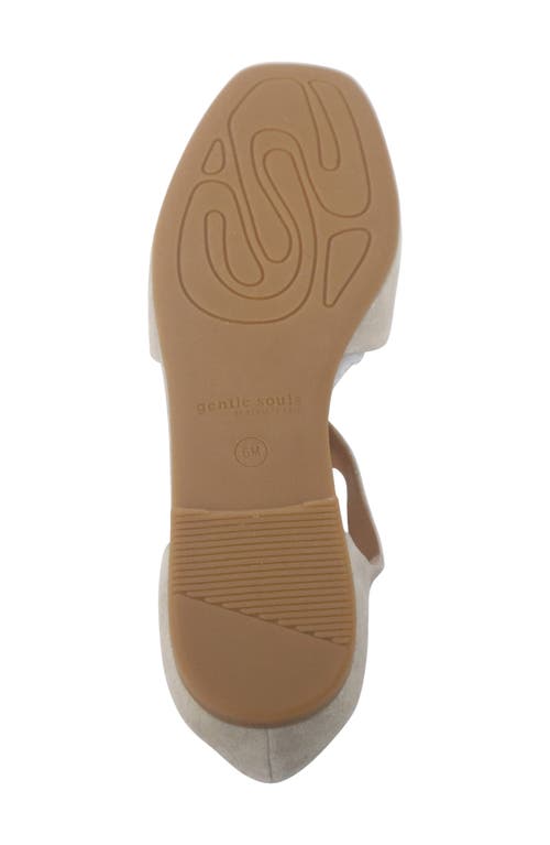 Gentle Souls Wyatt T-strap Flat In Gray