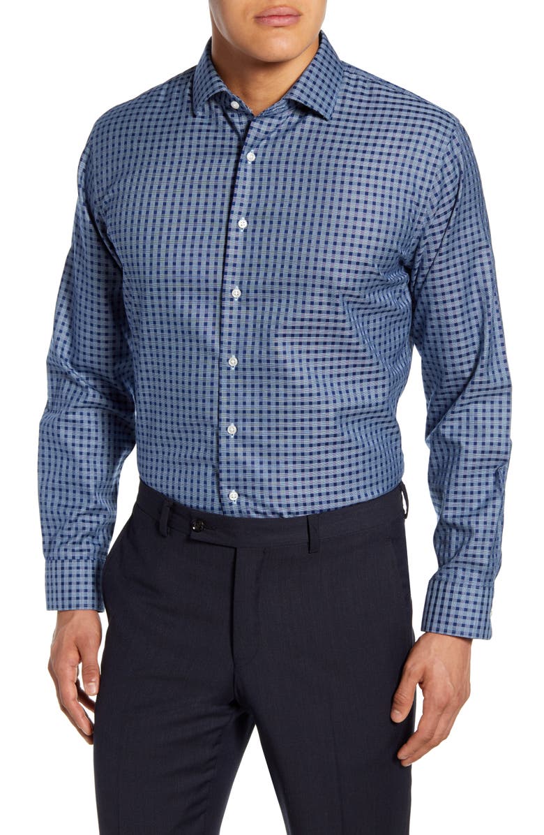 NORDSTROM MEN'S SHOP Trim Fit Non-Iron Dress Shirt, Main, color, 