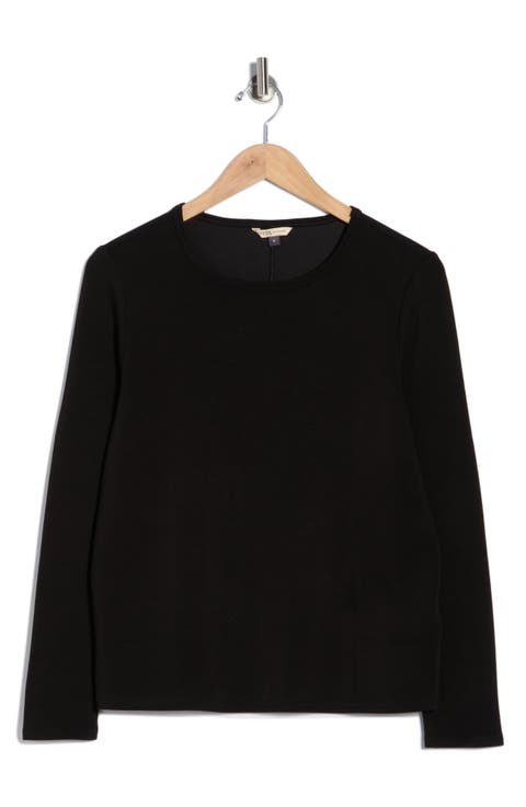 Sand Washed Long Sleeve Scuba T-Shirt