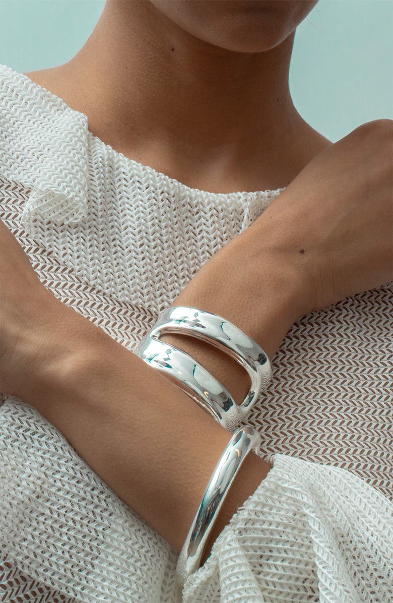 ARGENTO VIVO Cutout Cuff Bracelet, Alternate, color, 