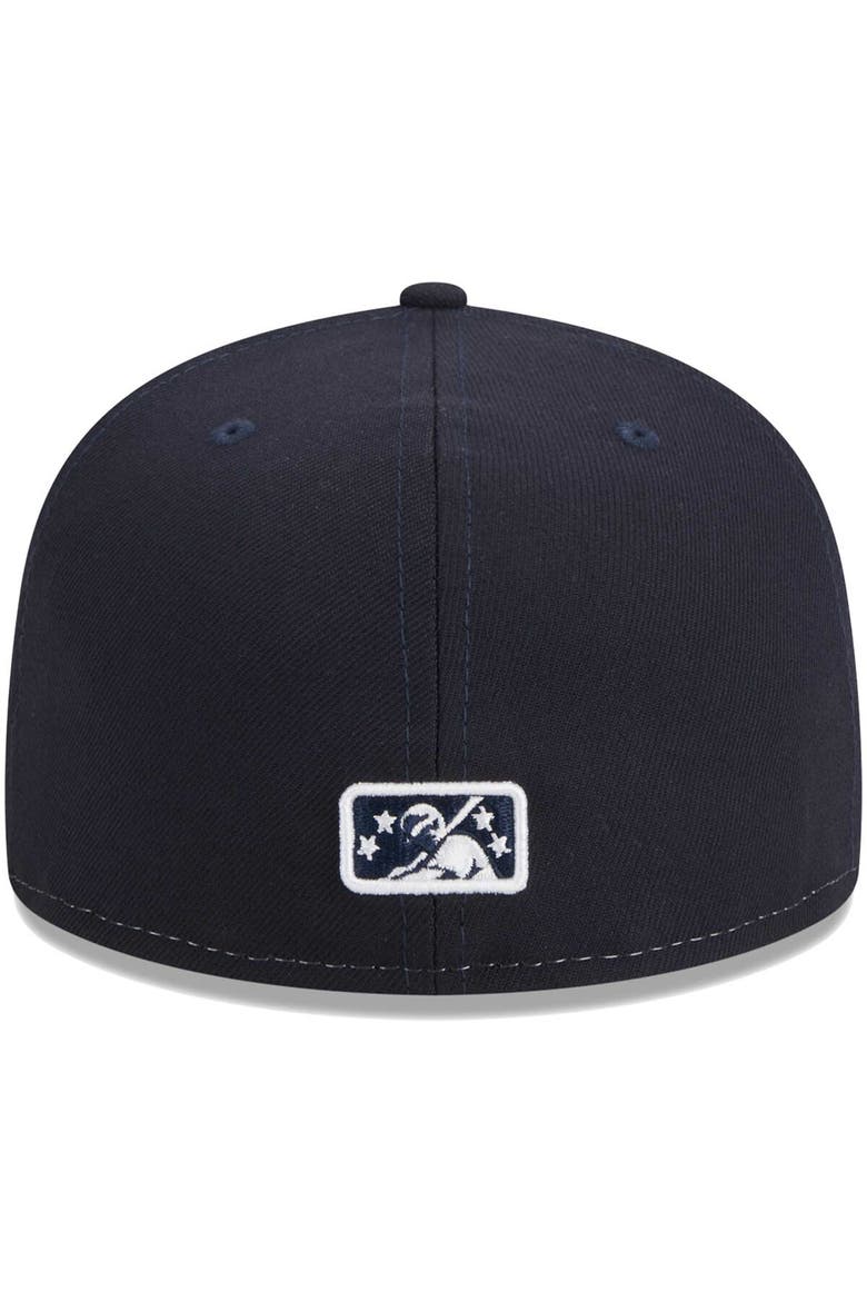 Men's New Era White Pensacola Blue Wahoos Theme Nights Pensacola Seagulls  59FIFTY Fitted Hat, Alternate, color, White
