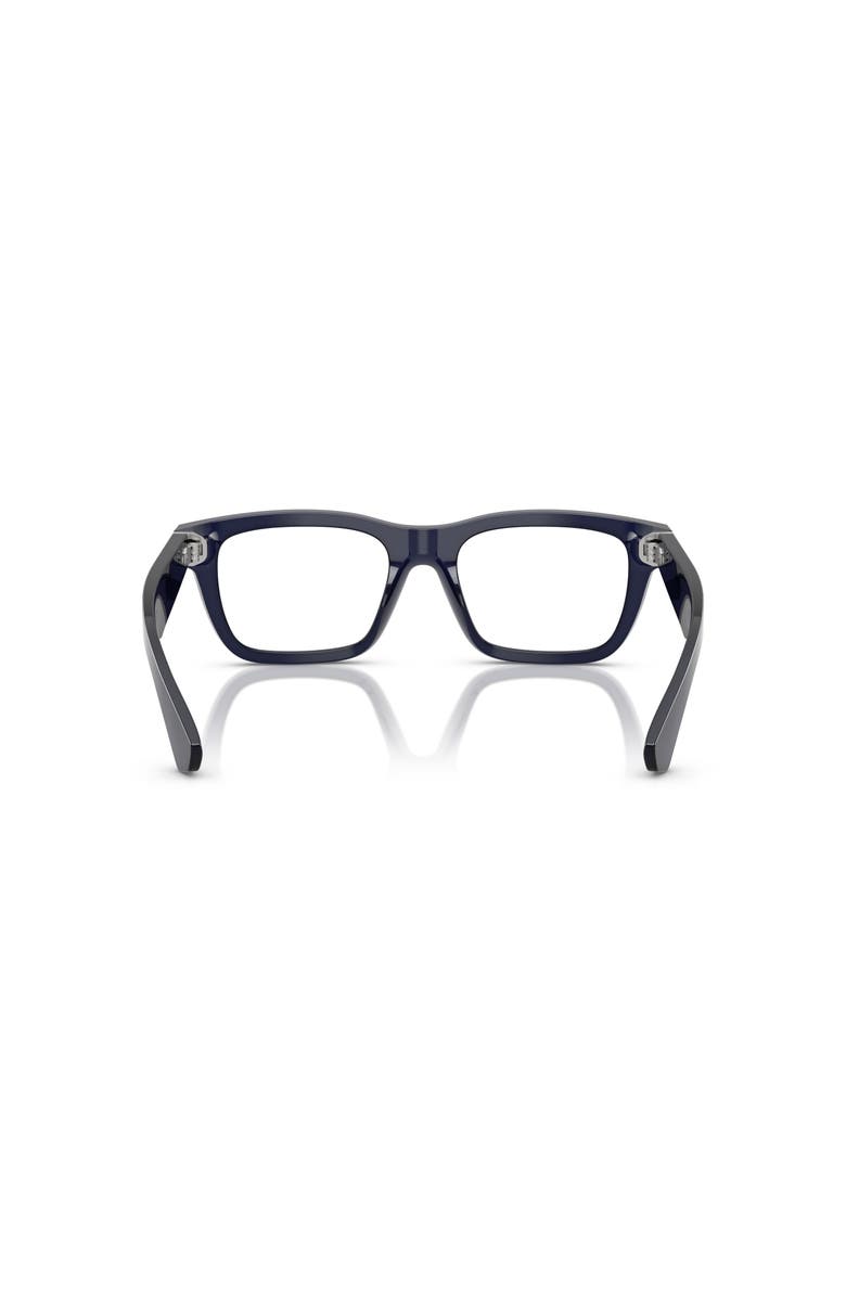 Burberry 51mm Rectangle optical glasses, Alternate, color, Blue