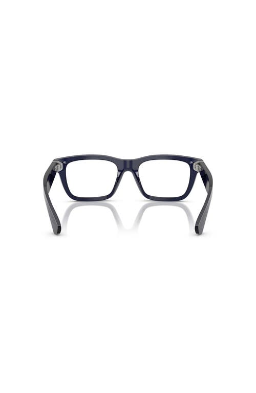 Burberry 53mm Rectangle Optical Glasses In Gray