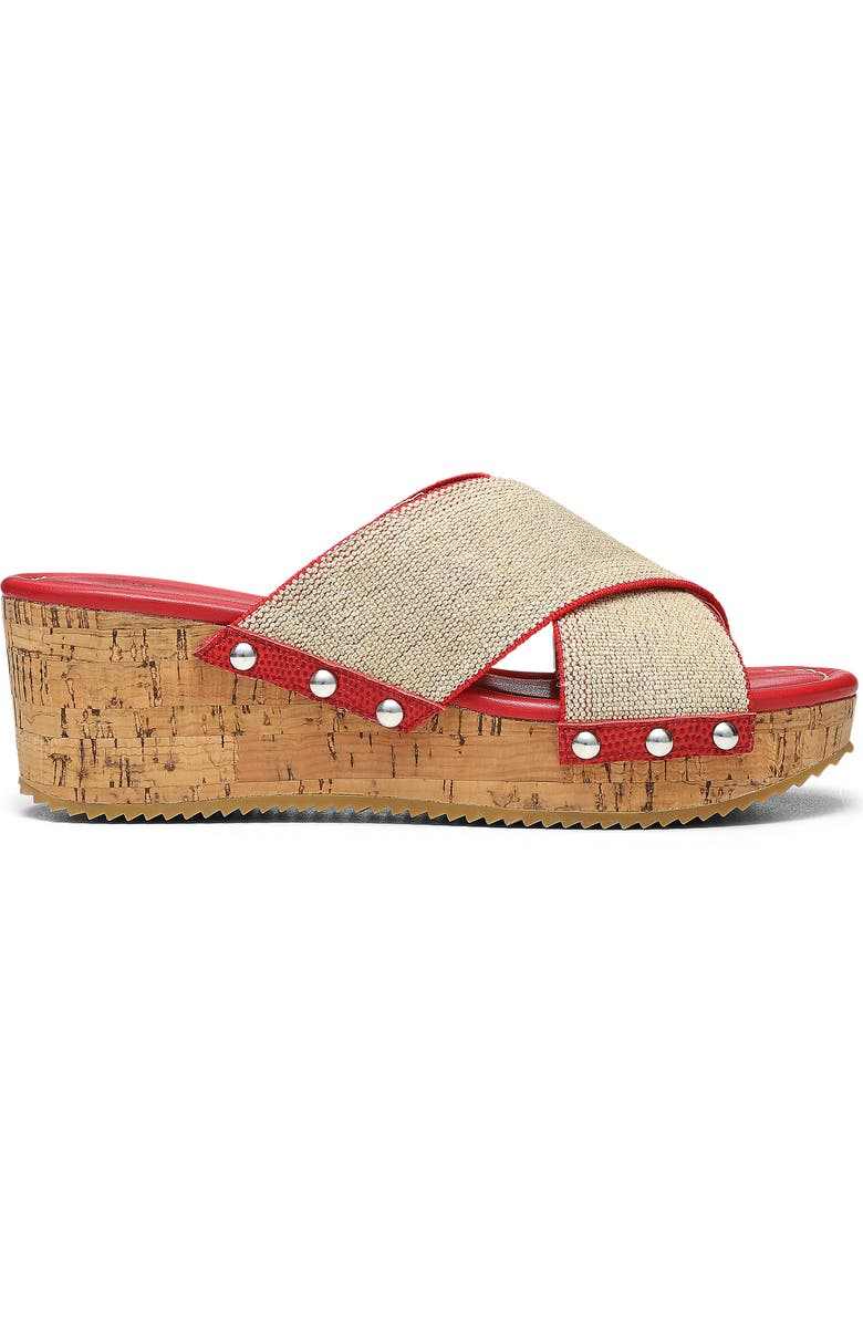 Donald Pliner Summer Platform Wedge Sandal, Alternate, color, Tomato