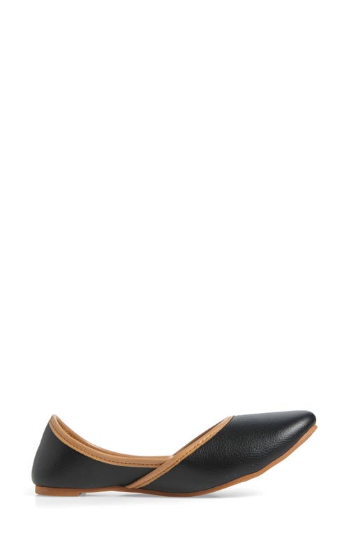 Fuchsia Classic Black Basic Jutti Flat
