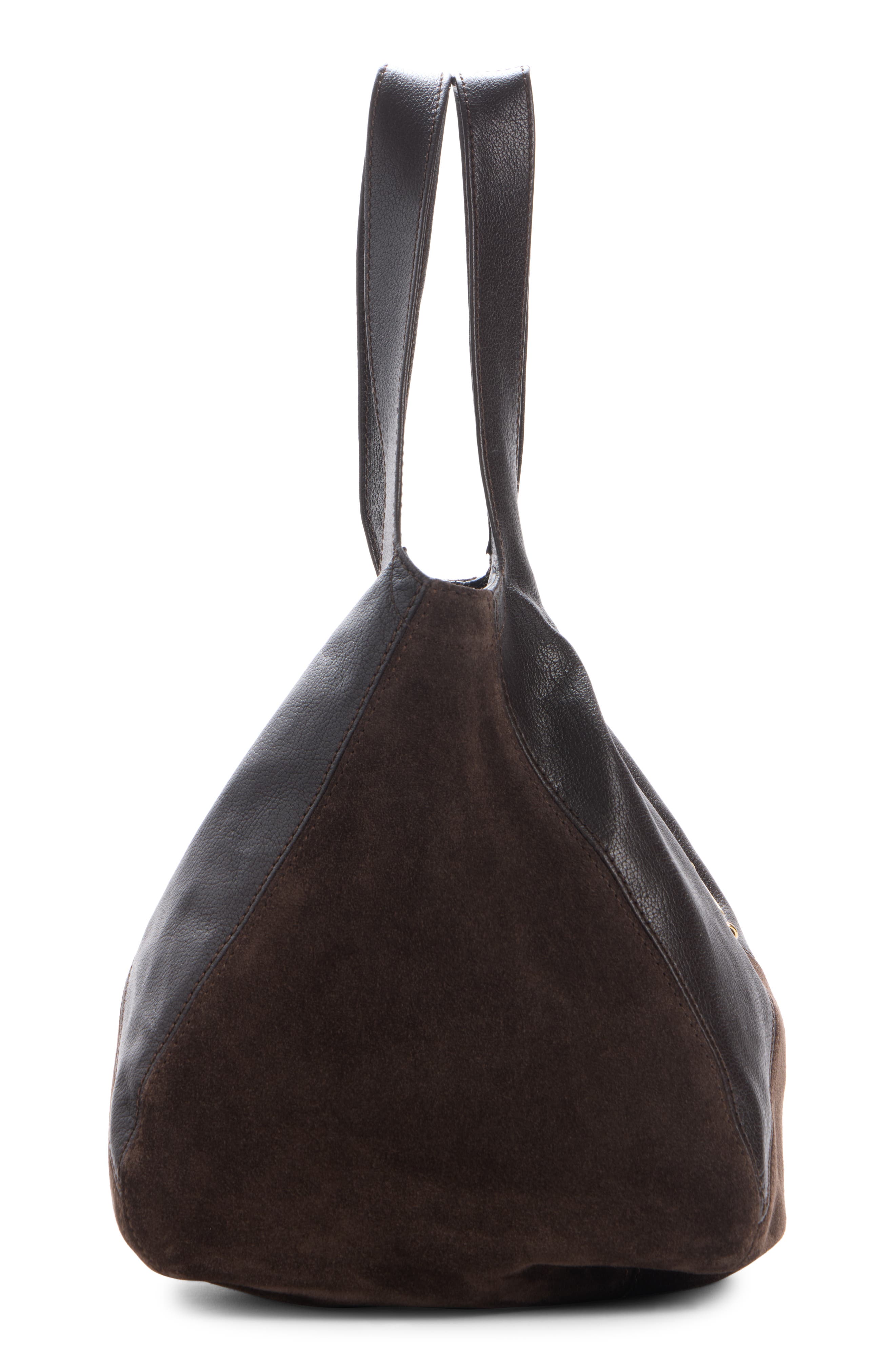 Chloé Small Balloon Patchwork Hobo Bag, Alternate, color, Kohl Brown