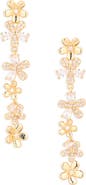 Cara Flower Linear Earrings