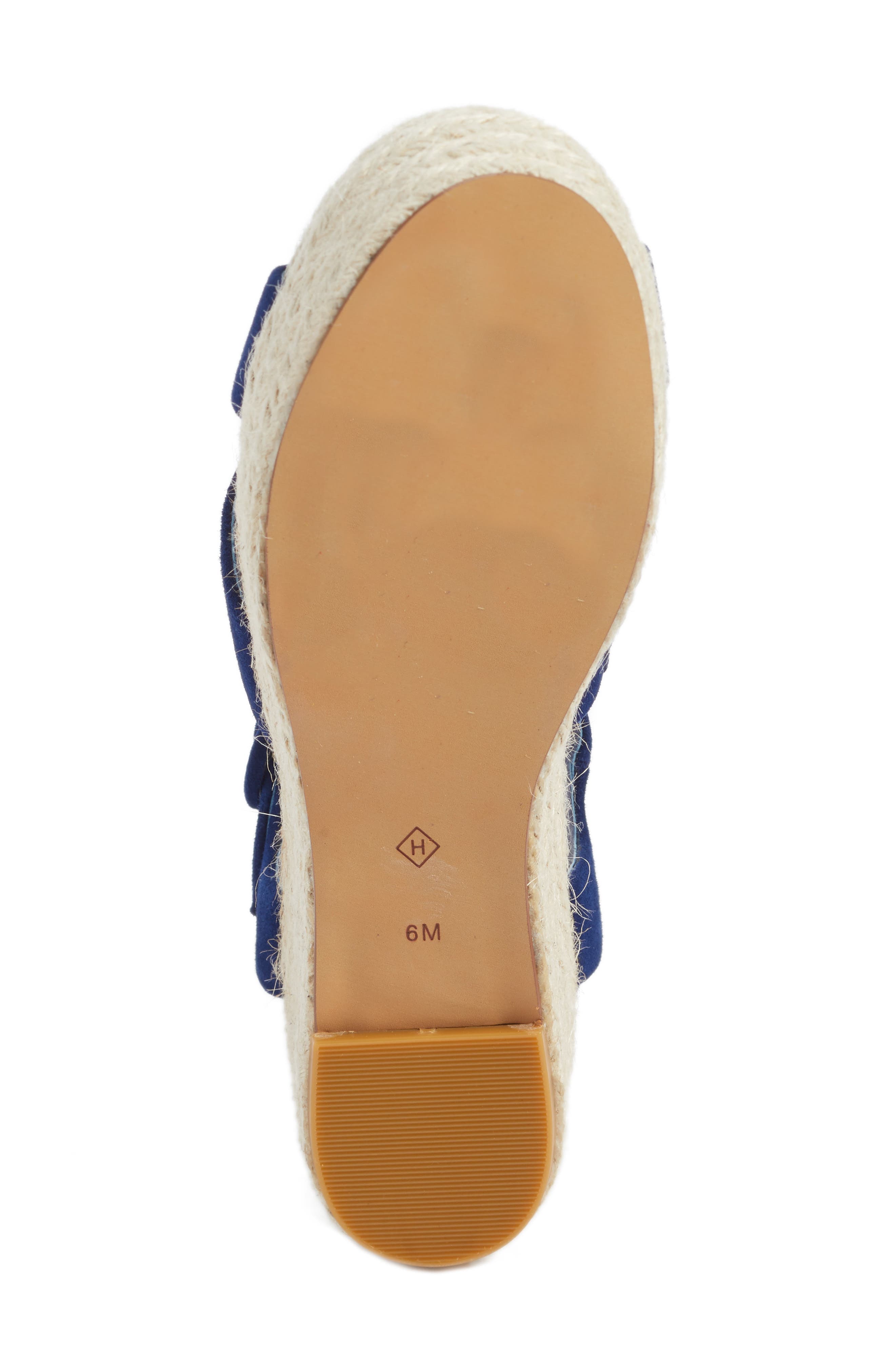 Emery Platform Espadrille Sandal, Alternate, color, NAVY SUEDE