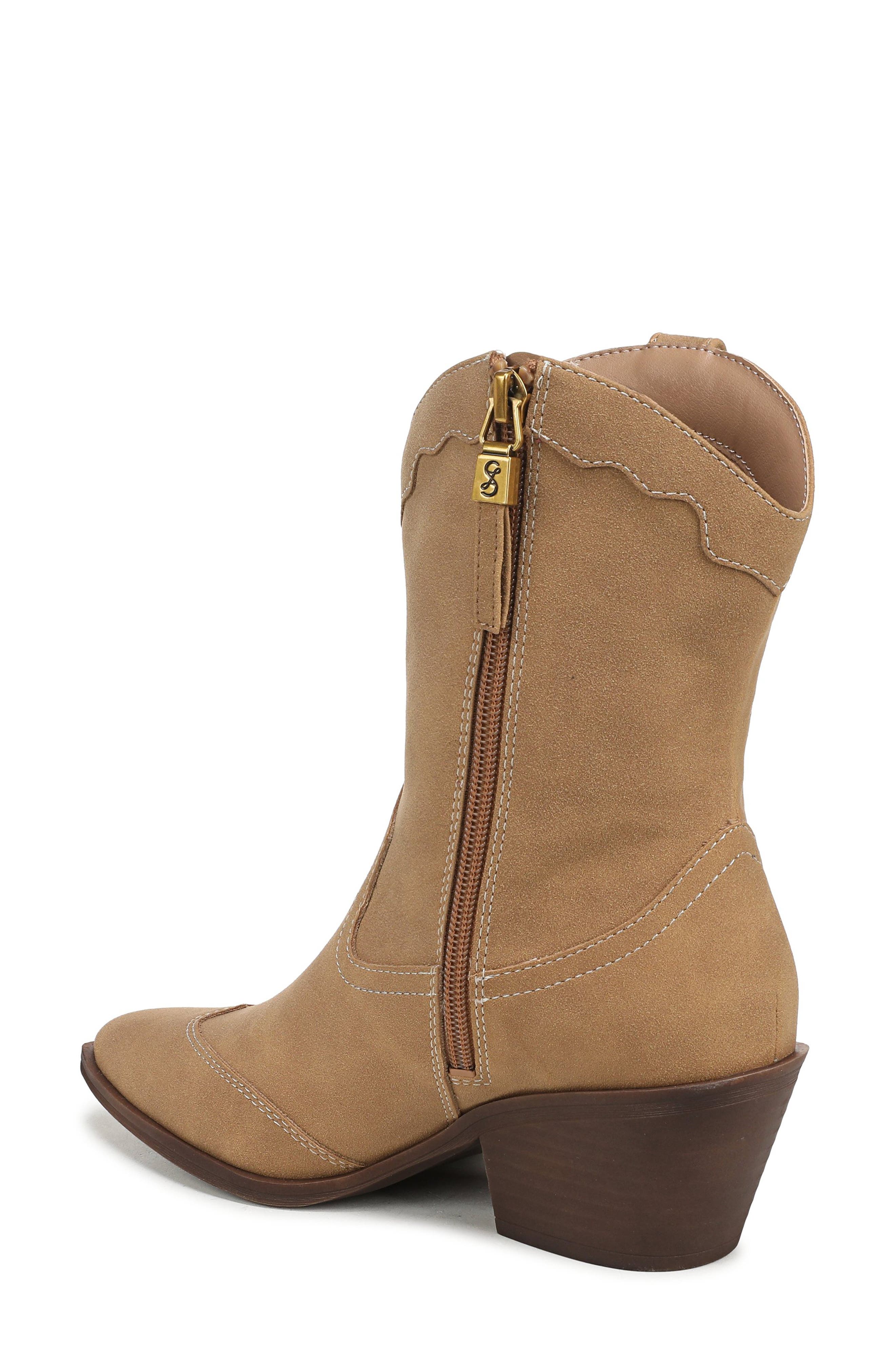 Flash Western Faux Leather Bootie, Alternate, color, ACORN
