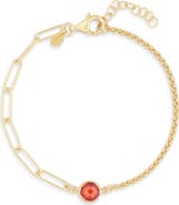 MESHMERISE Crystal Station Mix Chain Bracelet