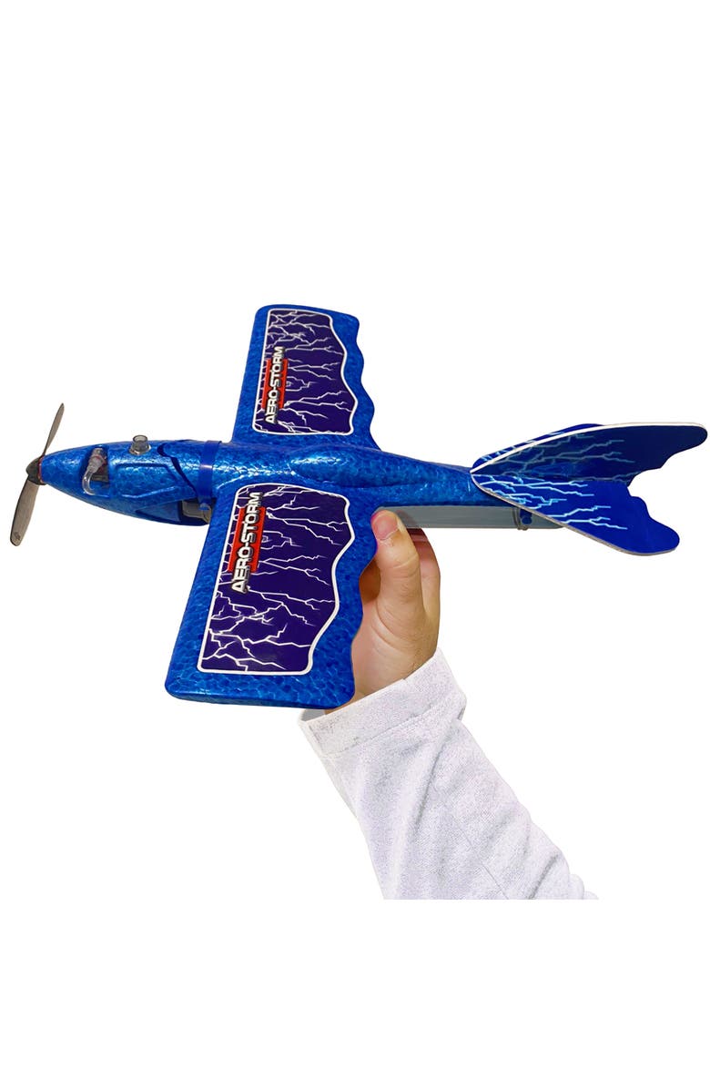 Aero-Storm Aerostorm Air Powered Airplane Blue Acrobatic Flight,Ages 6+, Alternate, color, 