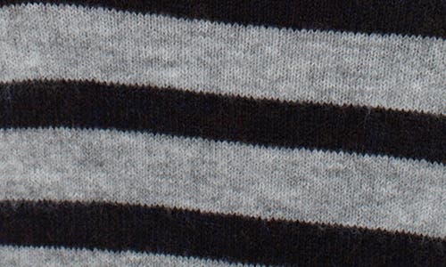 Liverpool Los Angeles Stripe Crewneck Sweater In Gray