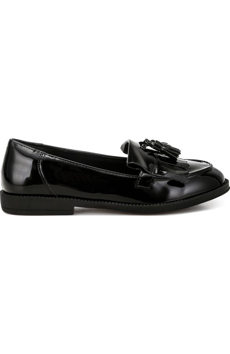 LONDON RAG Blaneth Tassel Kilted Loafer, Alternate, color, Black
