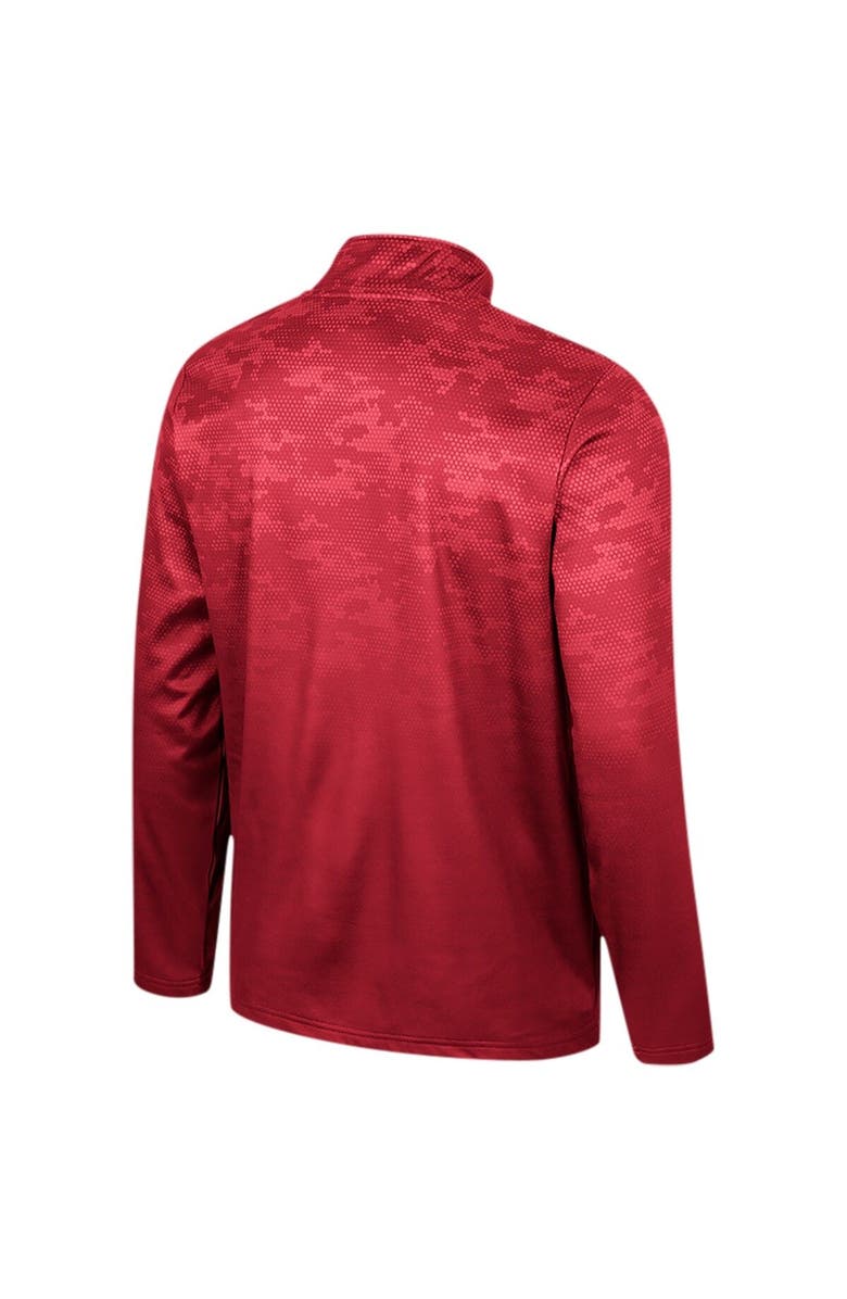 COLOSSEUM Men's Colosseum  Crimson Alabama Crimson Tide The Machine Half-Zip Jacket, Alternate, color, 