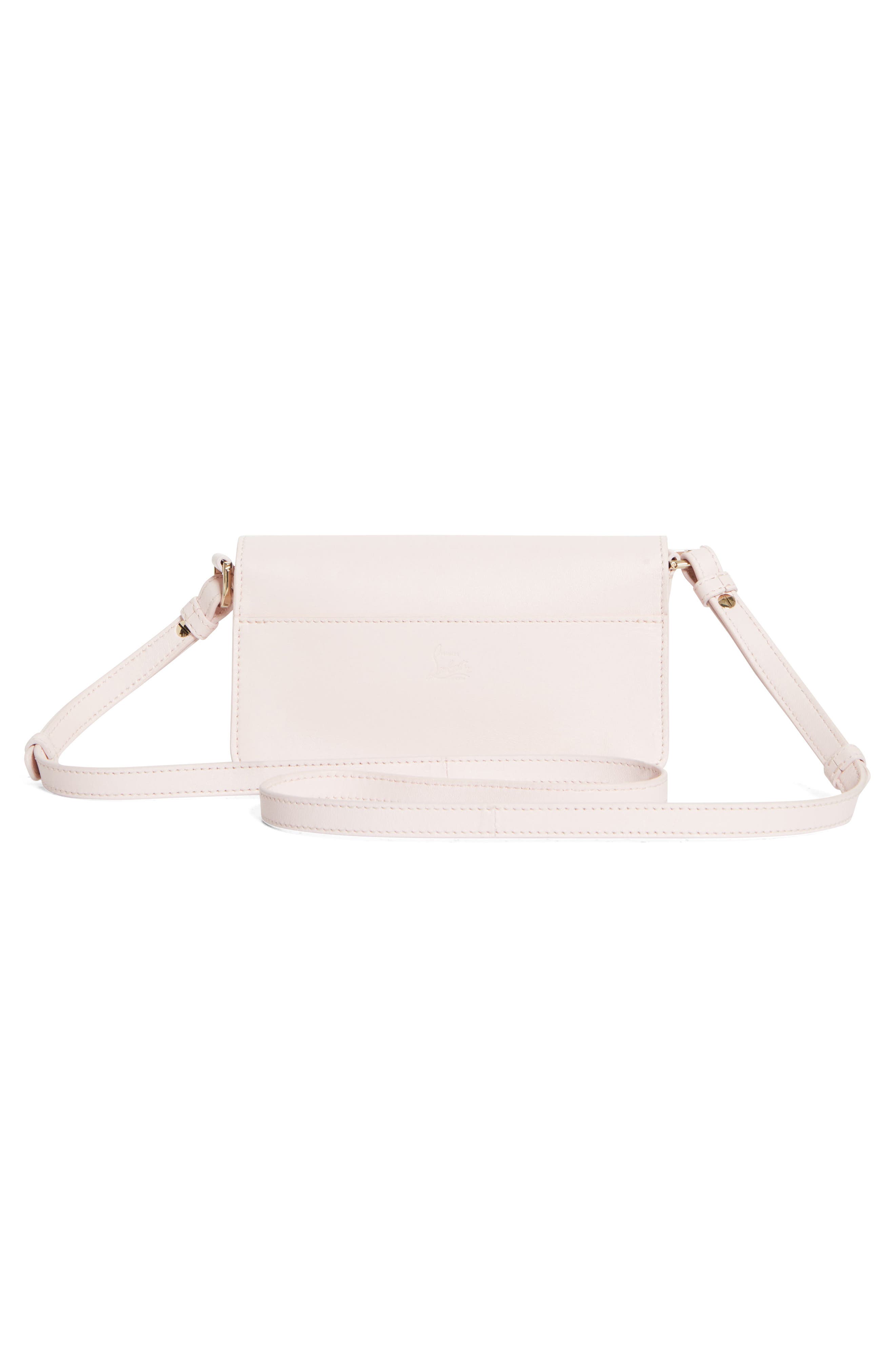 Mini Bettina Leather Crossbody Bag, Alternate, color, P648 POUPEE/ GOLD