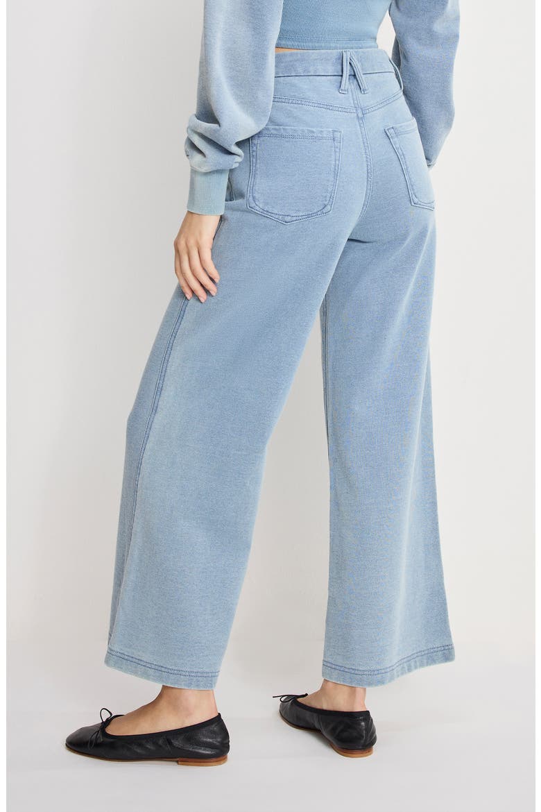 Jeanius Good Skate High Waist Crop Wide Leg Jeans, Alternate, color, INDIGO1157