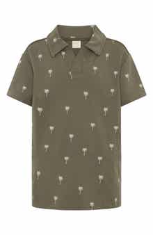 Kids' Palm Tree Print Polo