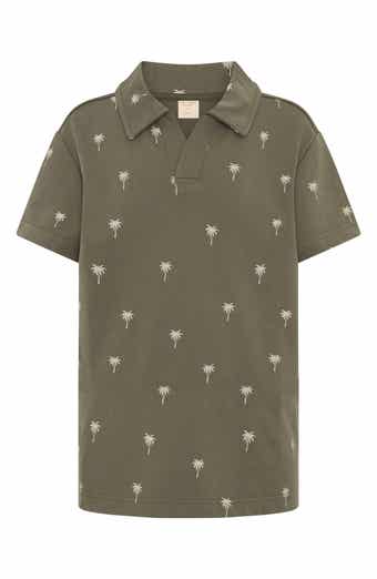 Kids' Palm Tree Print Polo