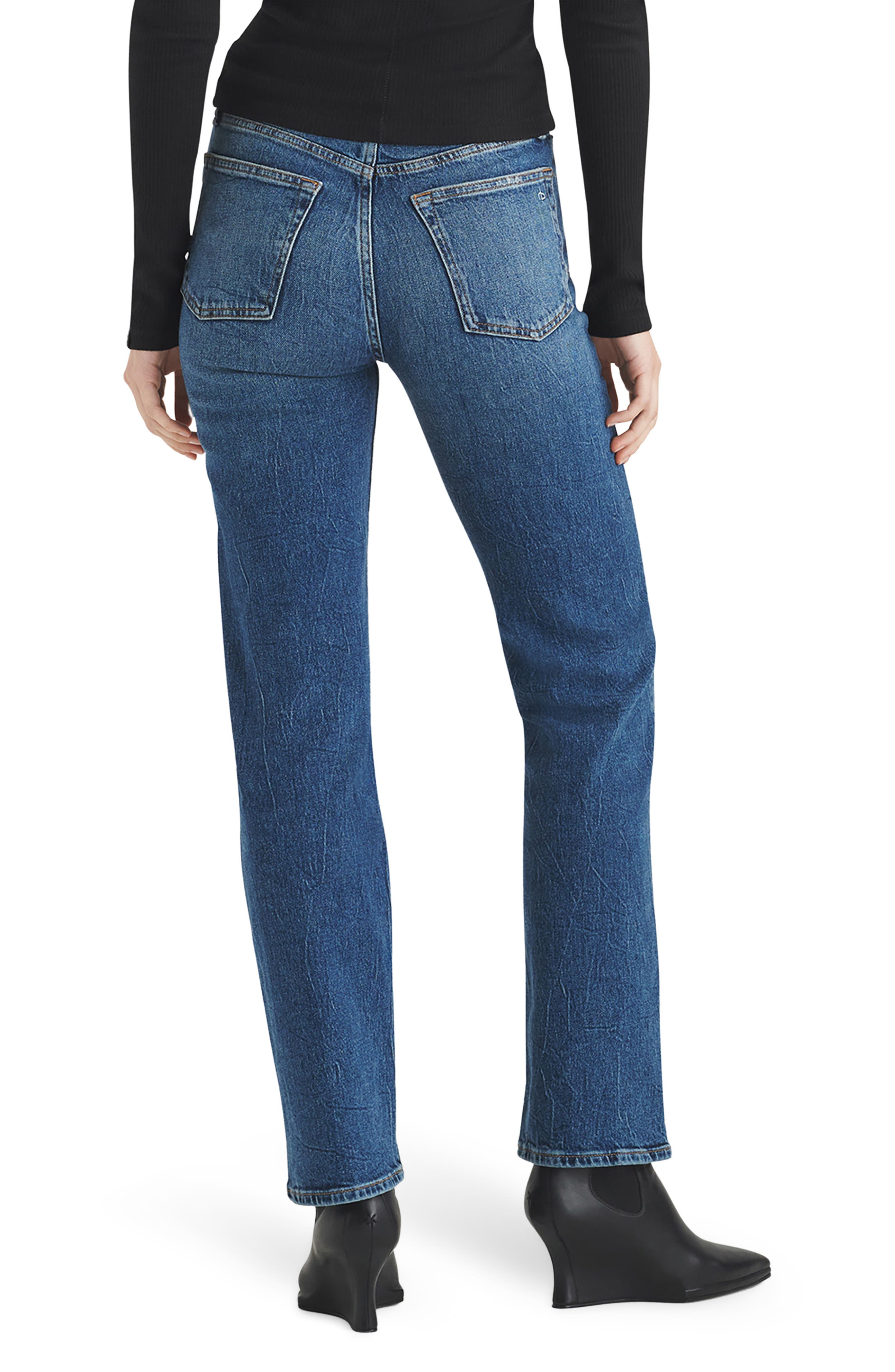Harlow Mid Rise Straight Leg Jeans - image 2