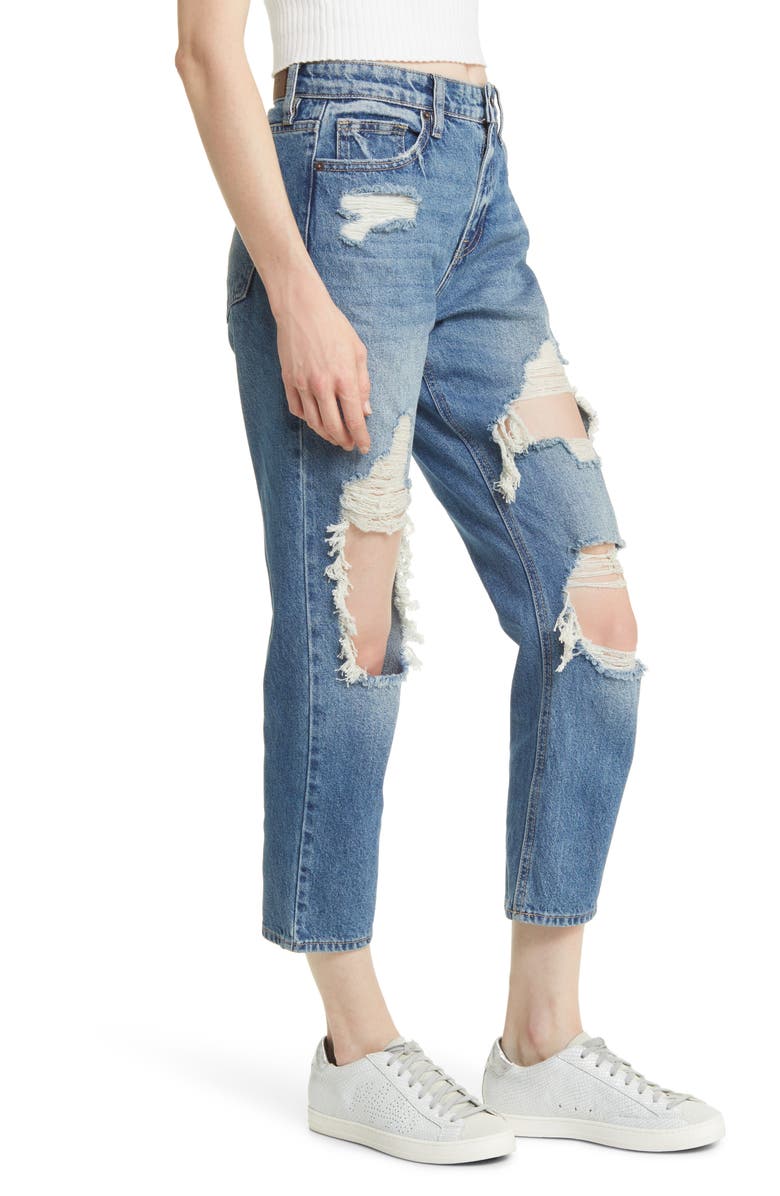 HIDDEN JEANS Destructed Boyfriend Jeans, Alternate, color, 