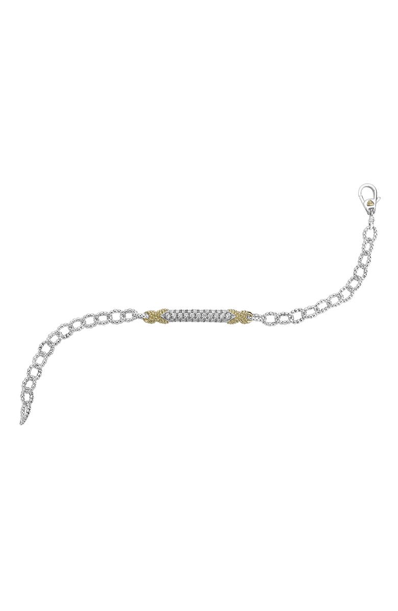 LAGOS Caviar Lux Diamond Pavé Link Bracelet, Alternate, color,
