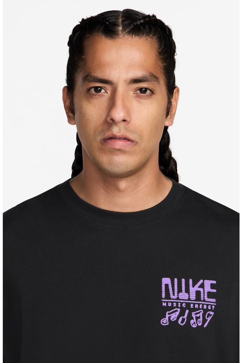 Sportswear Swoosh Sound Graphic T-Shirt, Alternate, color, BLACK