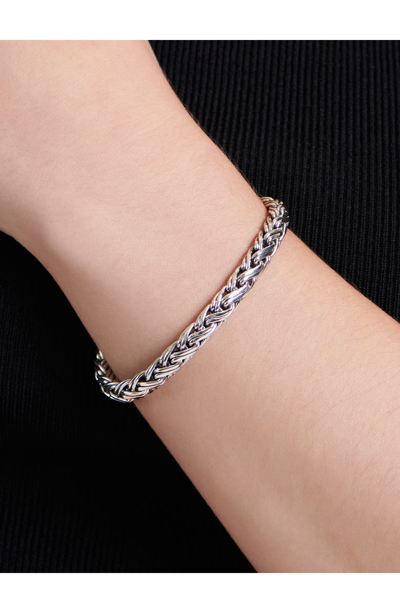 DEVATA Paddy Oval Chain Bracelet in Sterling Silver, 7mm, Alternate, color, Silver