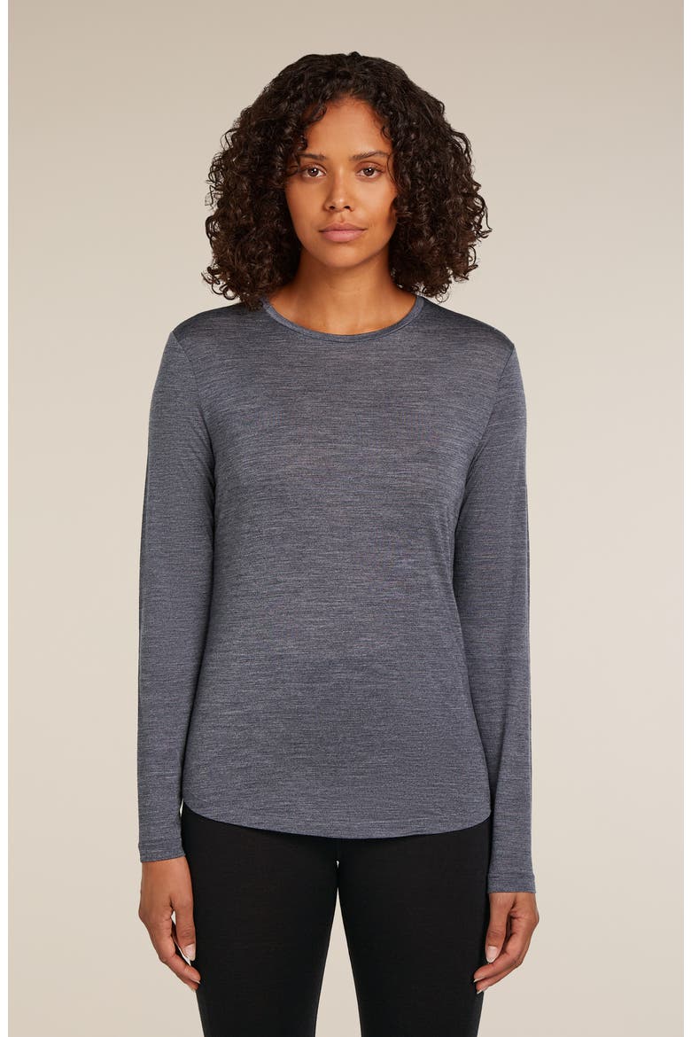 125 Cool-Lite Long Sleeve T-Shirt, Alternate, color, MIDNIGHT NAVY HTHR