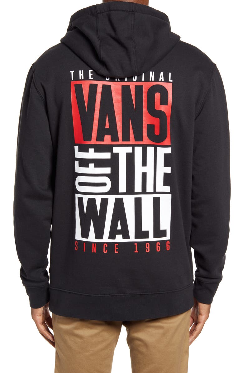 Vans New Stax Logo Men's Hooded Sweatshirt, Alternate, color, 