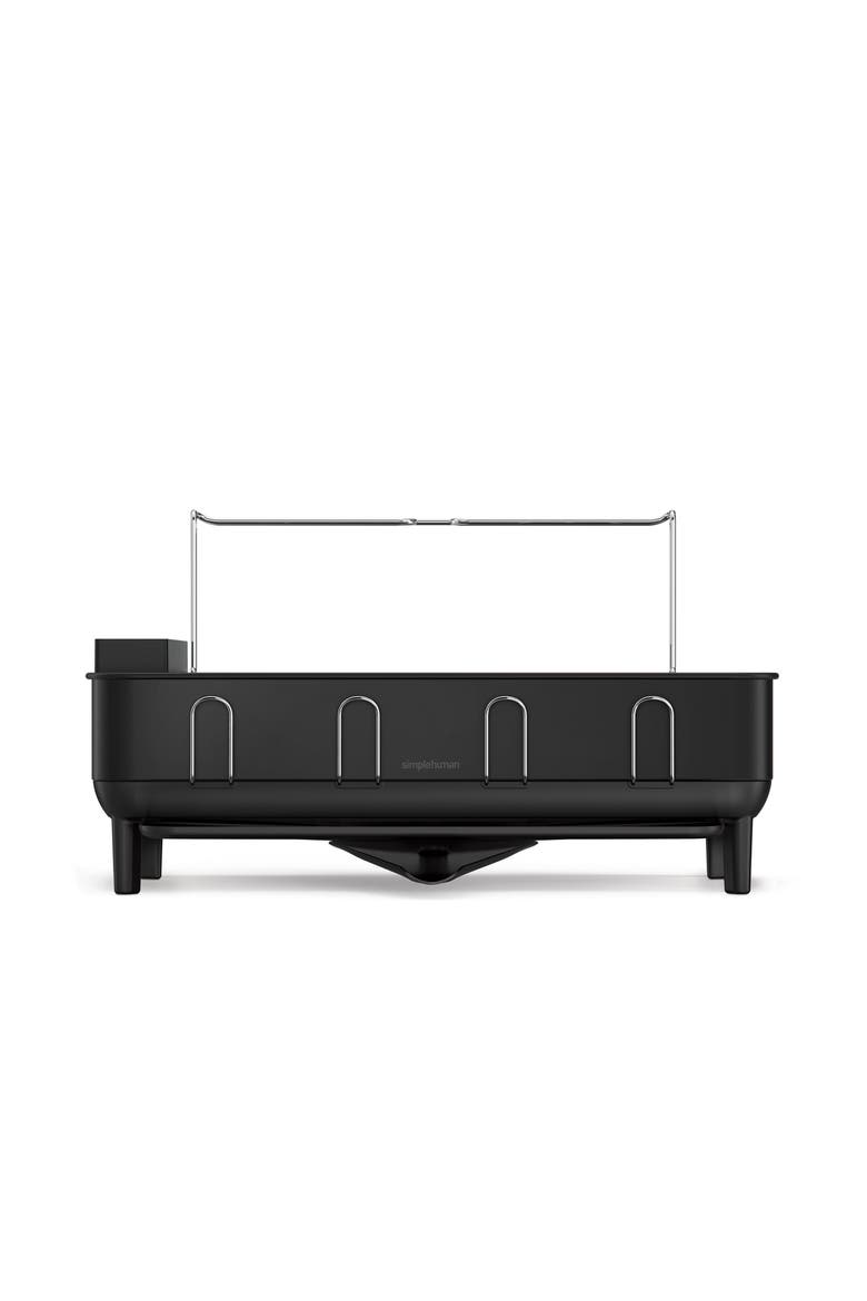 steel frame dishrack, Alternate, color, MATTE BLACK