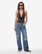 Koton Halter Neck Drape Bodysuit