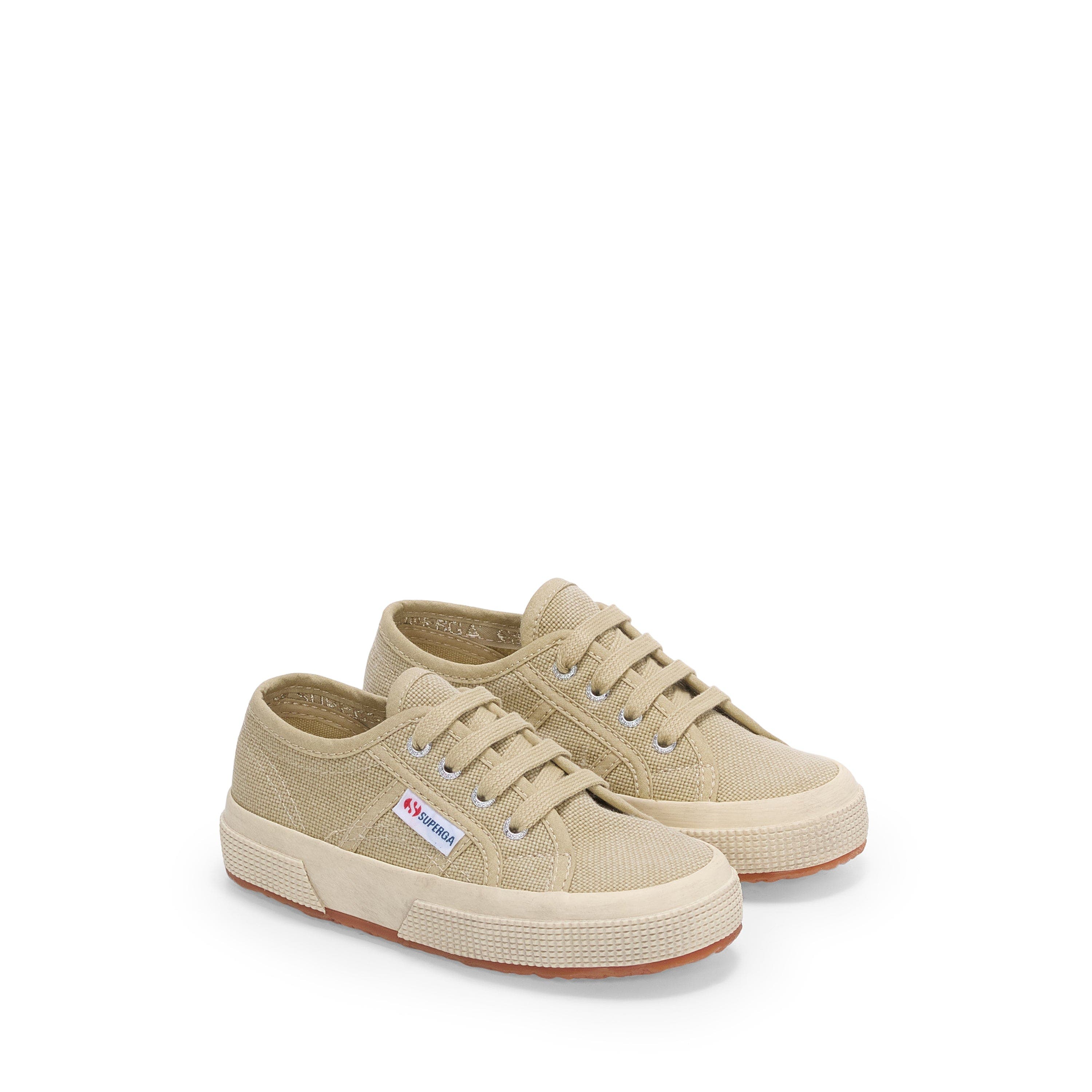 Superga 2750 Kids Cotton Stone Wash, Alternate, color, Beige Lt Washed-Off White